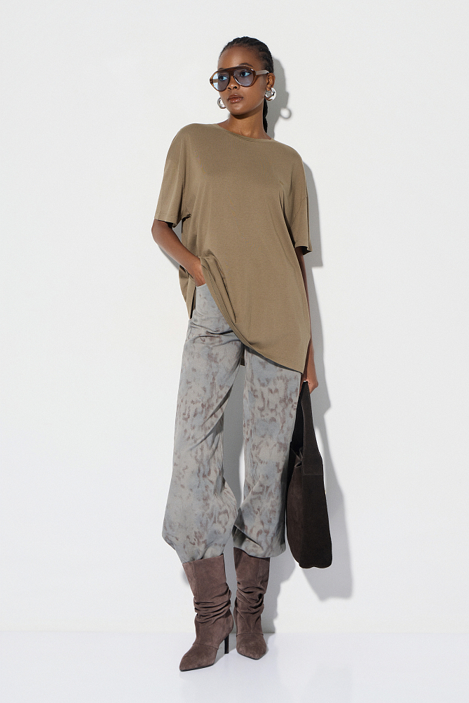 Oversized cotton blouse