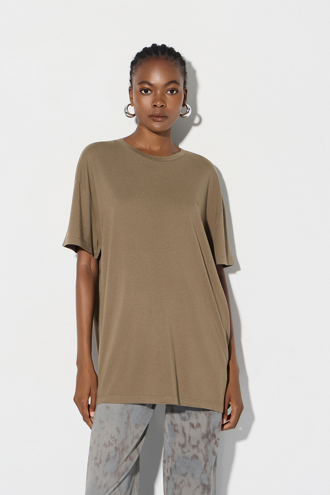 Oversized cotton blouse