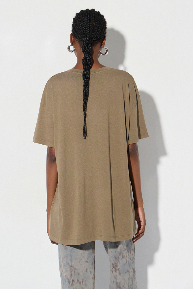 Oversized cotton blouse