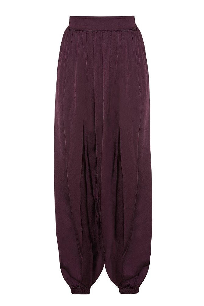 Satin balloon pants