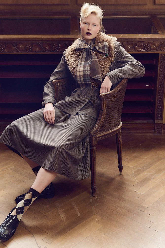 Midi flared skirt
