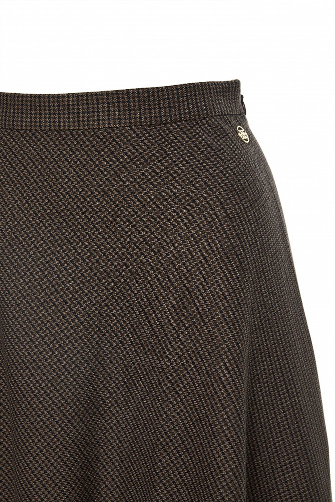 Midi flared skirt