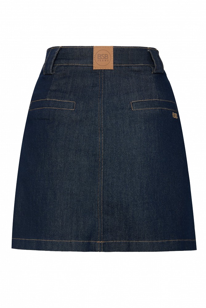 Mini denim skirt