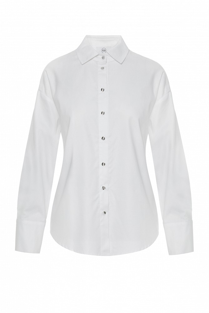 Oxford shirt with embroidered detailing on the back