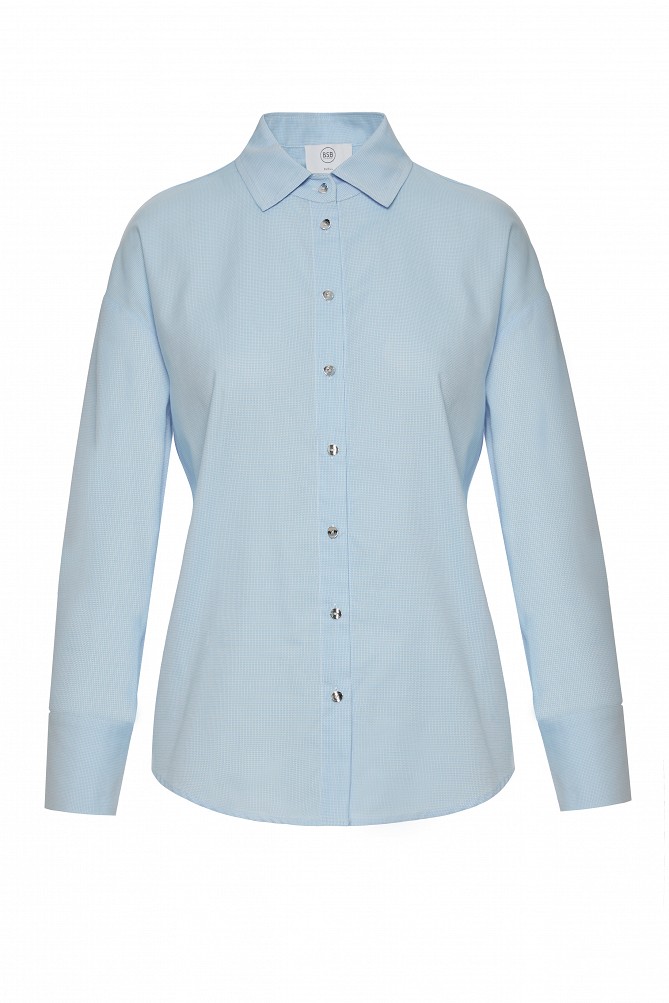 Oxford shirt with embroidered detailing on the back