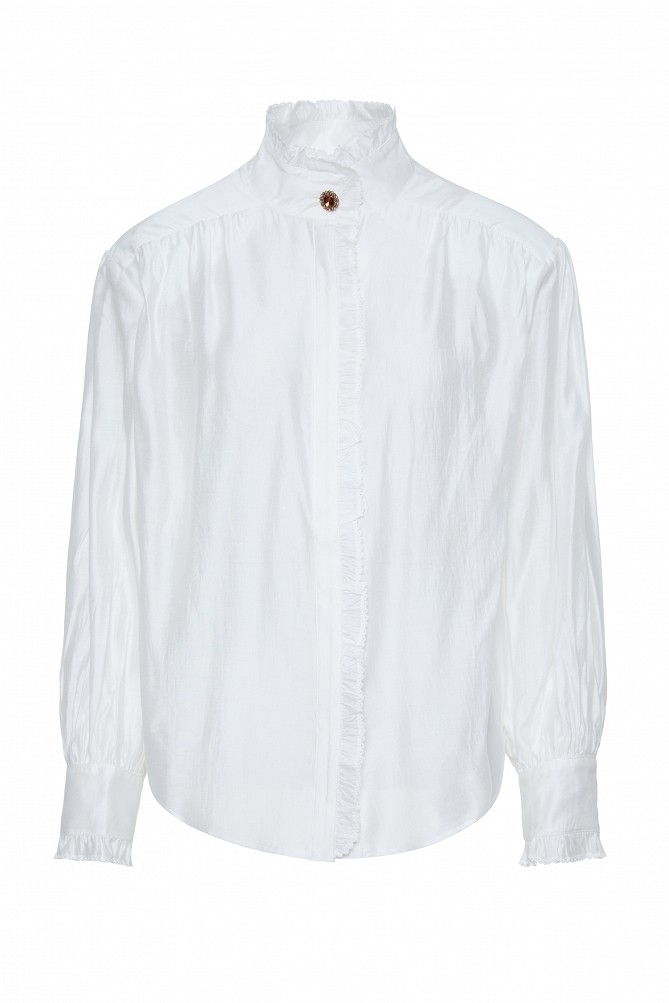 Shirt with lace detailing