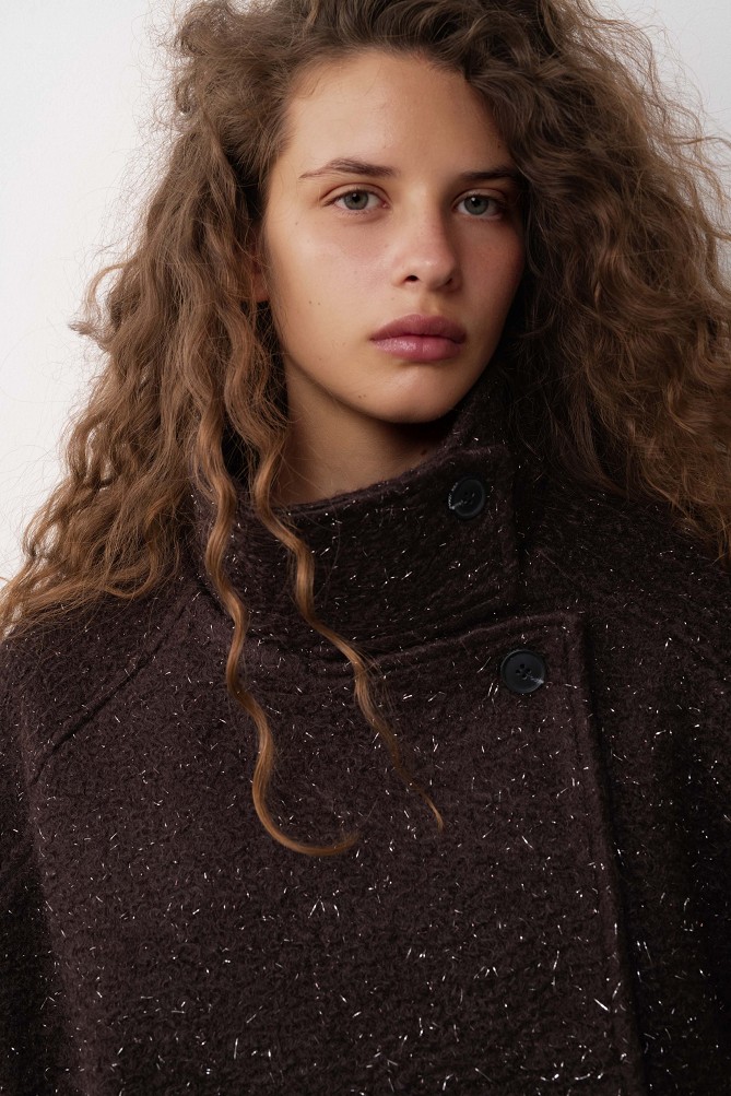 Cropped bouclé jacket