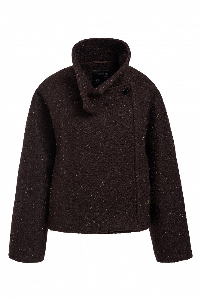 Cropped bouclé jacket