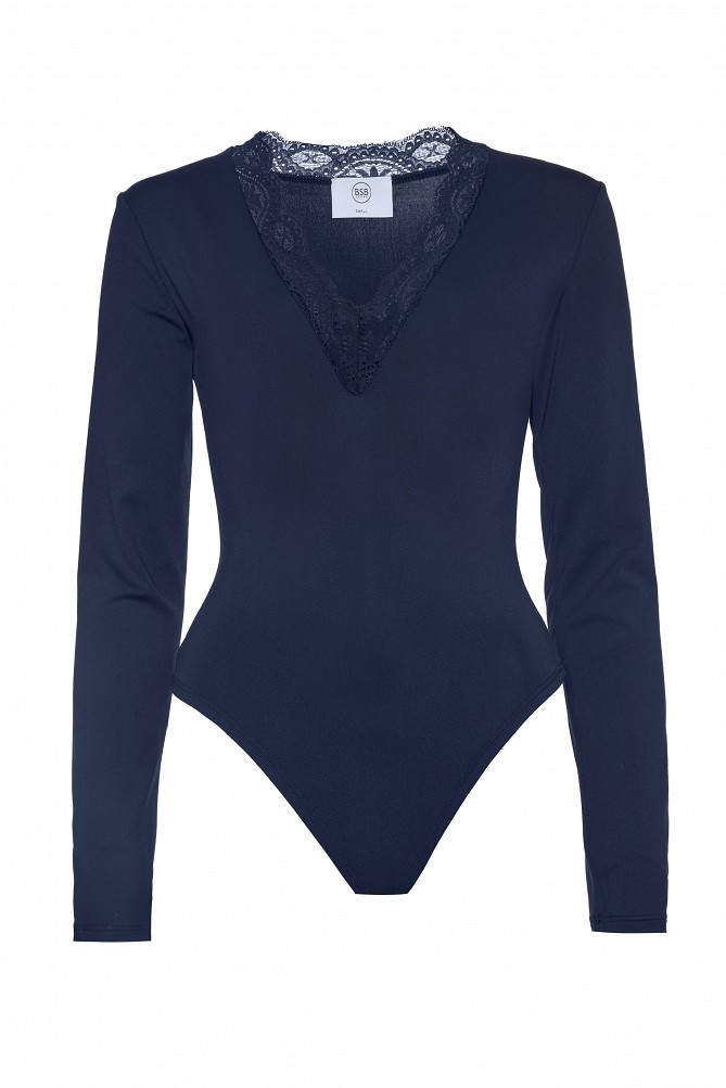 Lace-detail bodysuit