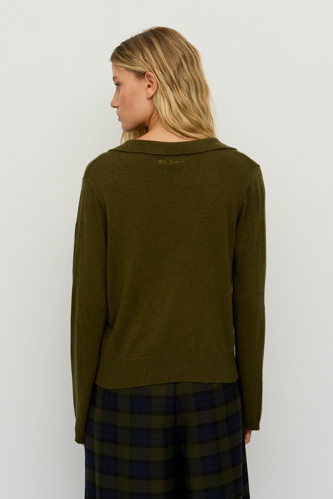 Polo-style sweater