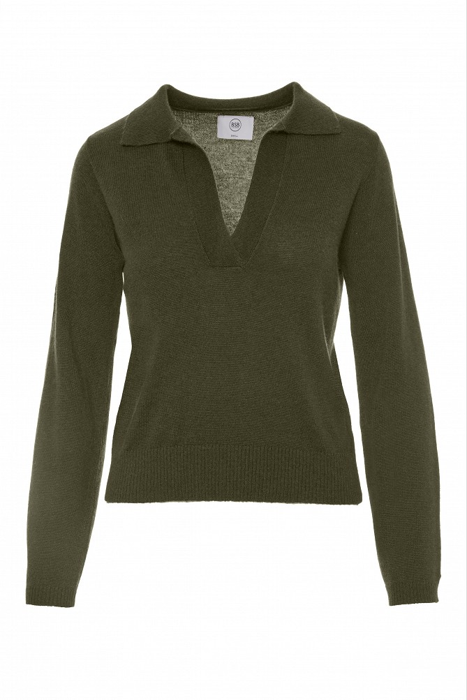 Polo-style sweater