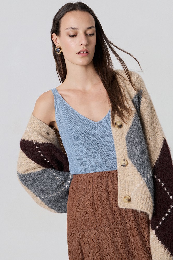 Lurex knitted top