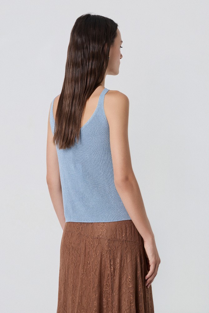 Lurex knitted top