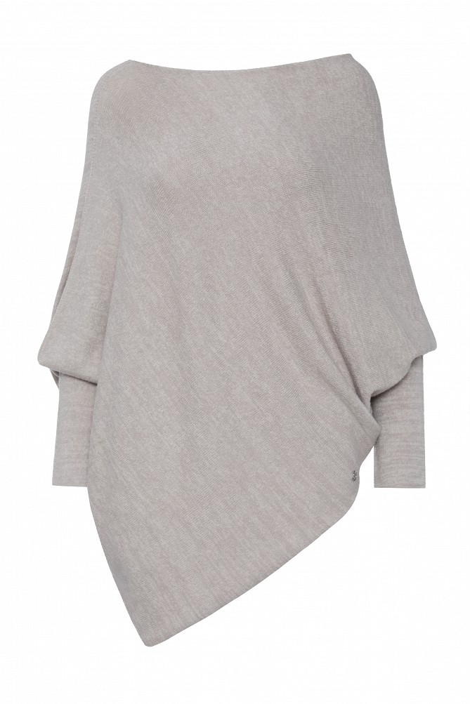 Asymmetric knitted sweater