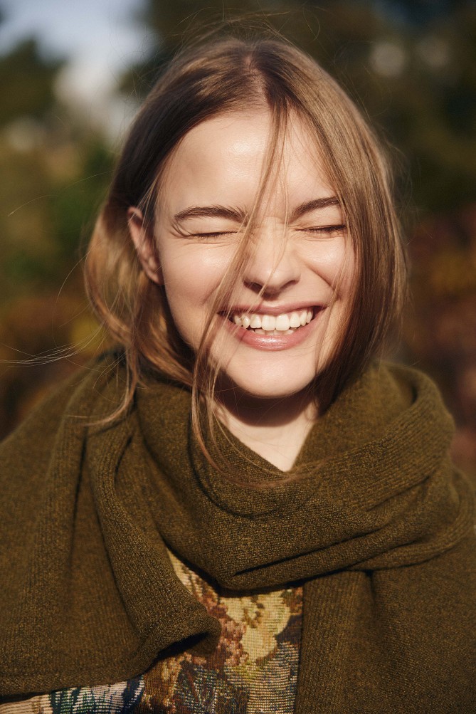 Knitted scarf