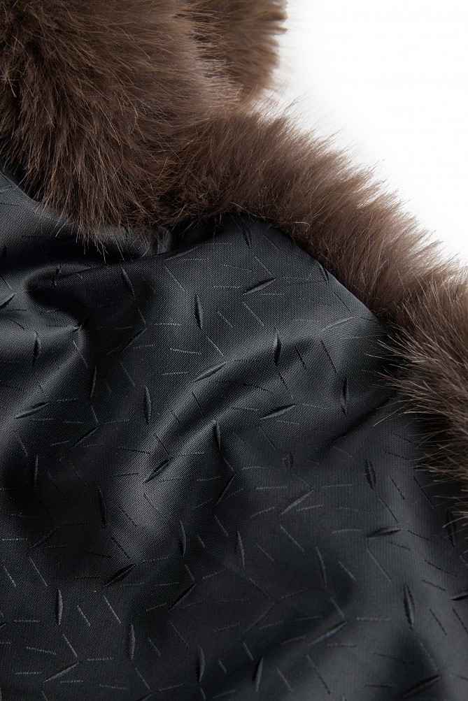 Γούνινη animal print εσάρπα