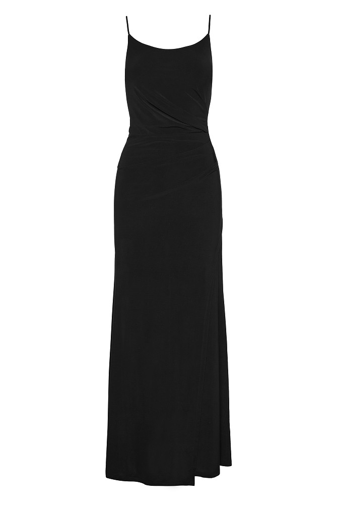 Vestido maxi con detalle de pañuelo - Gold Label