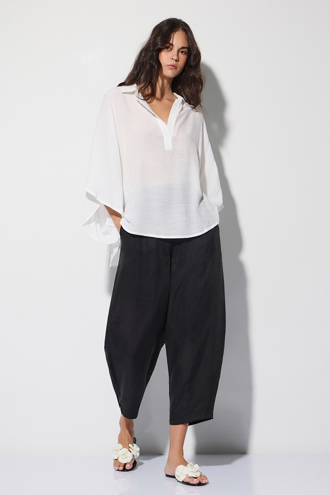 Semi-sheer blouse