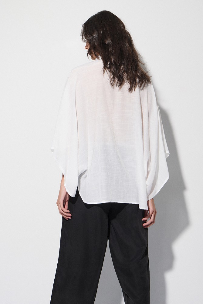 Semi-sheer blouse