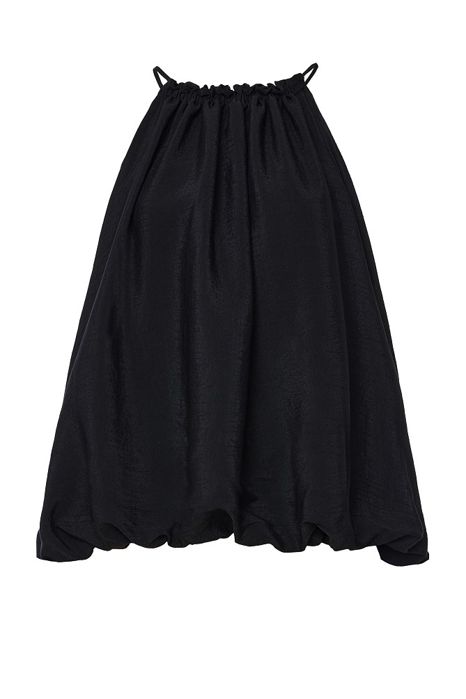 Off-shoulder balloon blouse with gathers