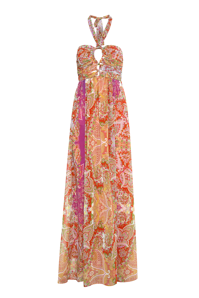 Rochie lungă cu print