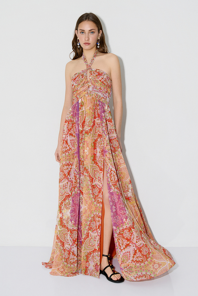 Rochie lungă cu print