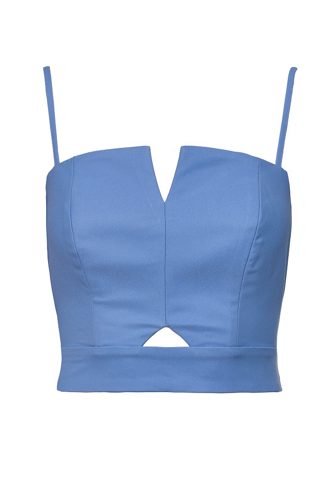 Bustieră crop cu bretele - Gold label