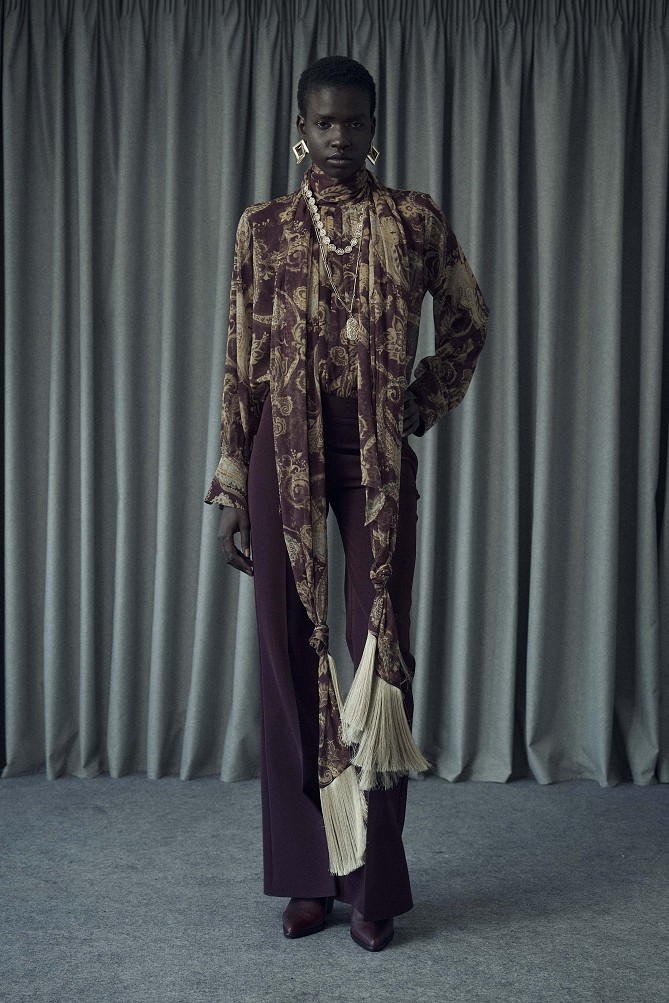 Paisley print blouse