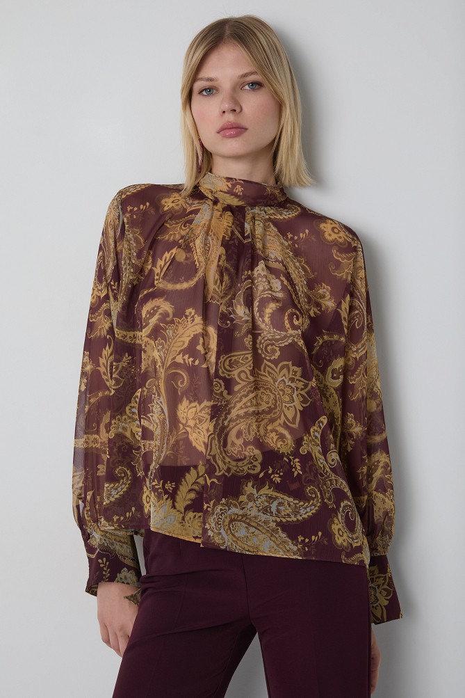 Paisley print blouse