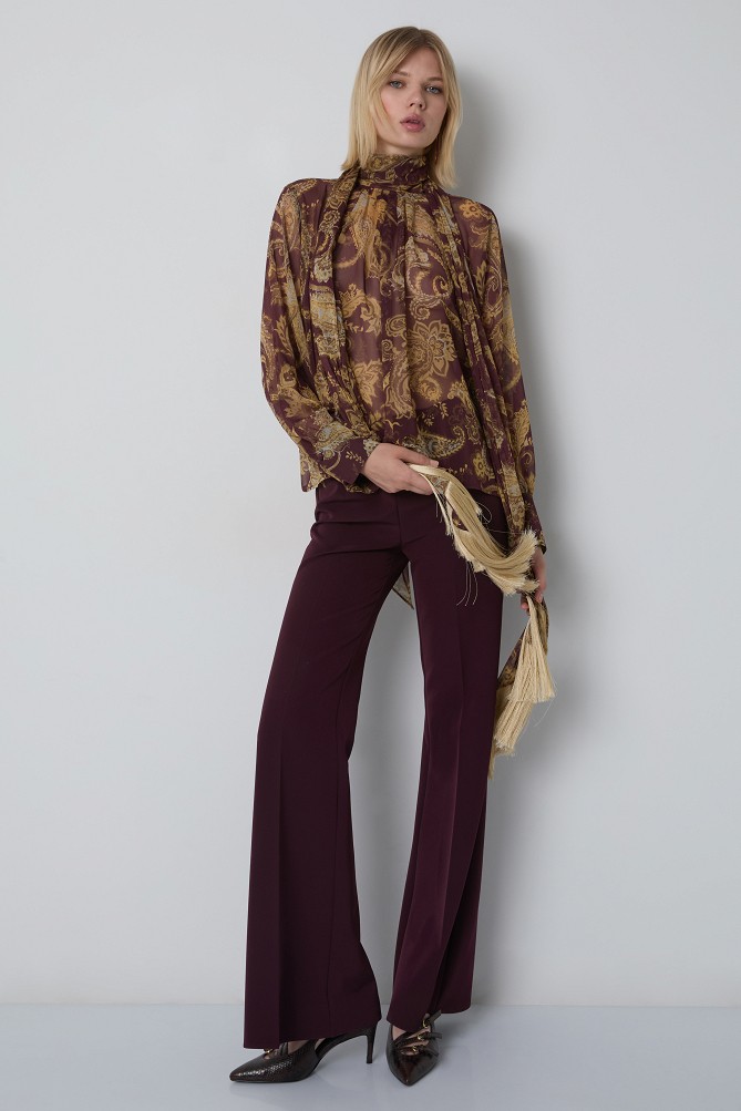 Paisley print blouse