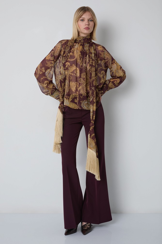 Paisley print blouse