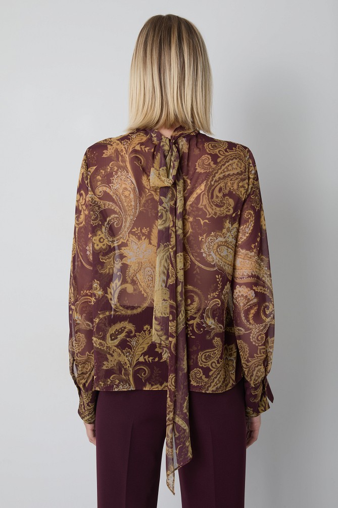 Paisley print blouse