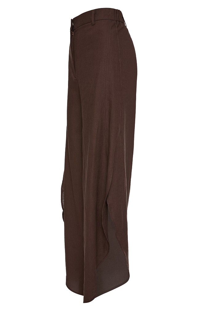 Trousers with side slit details