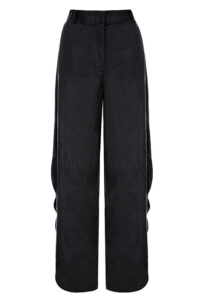 Trousers with side slit details