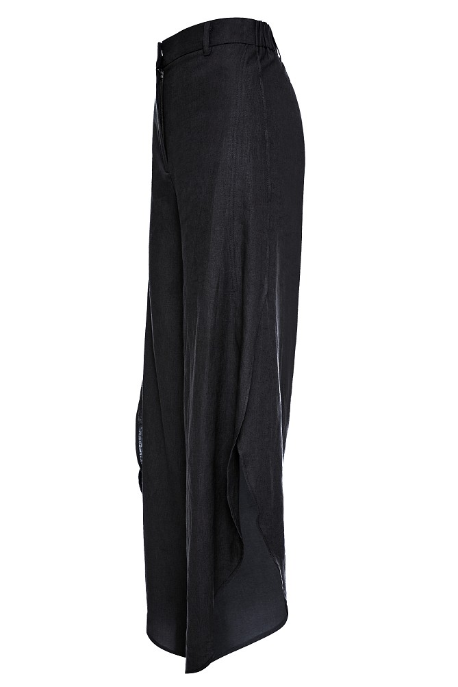 Trousers with side slit details