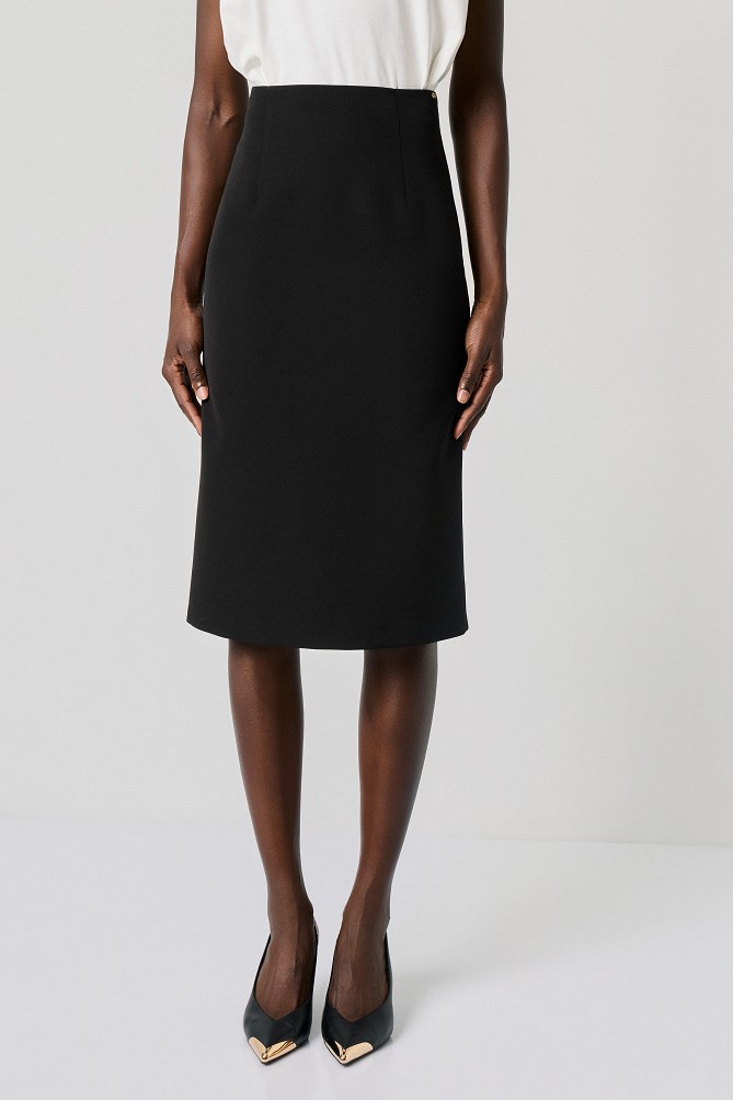Pencil skirt with a back slit