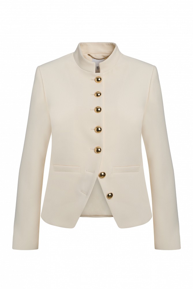 Blazer with gold buttons