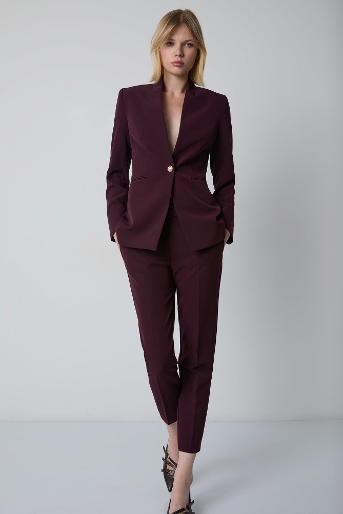 Blazer without lapel