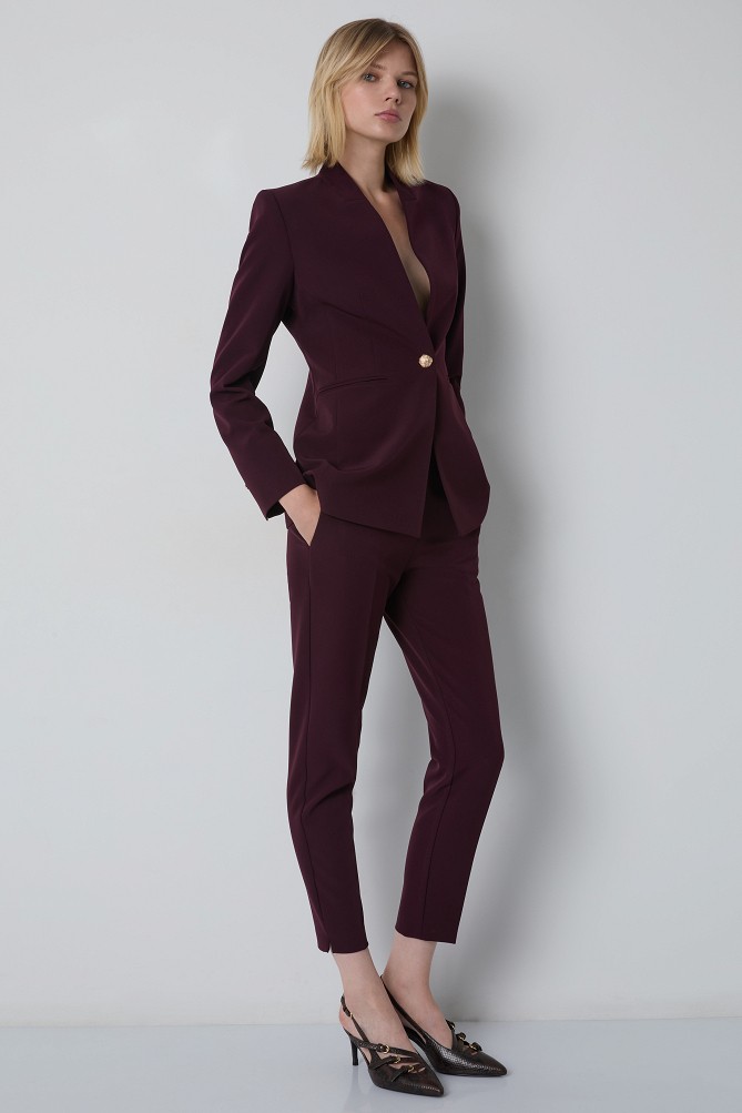 Blazer without lapel