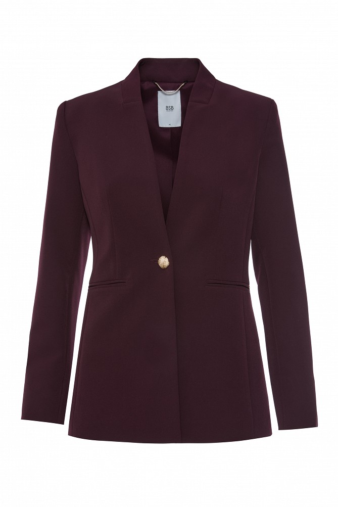 Blazer without lapel