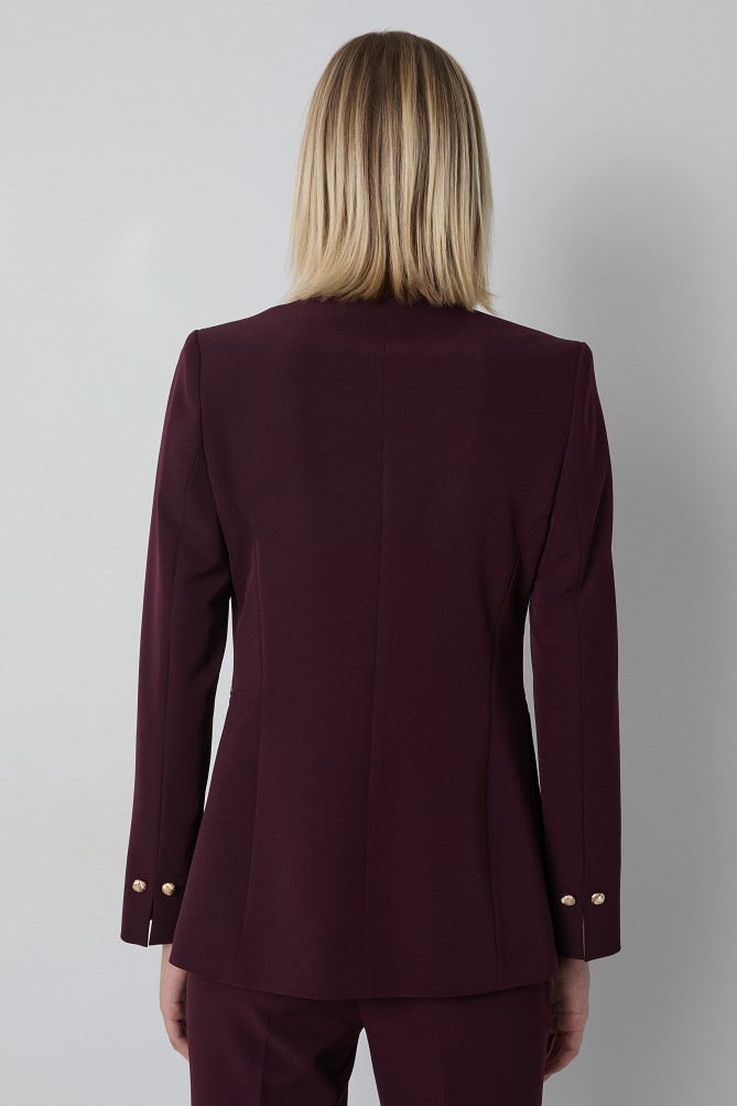 Blazer without lapel