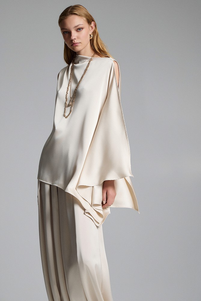Asymmetric one-shoulder top - Gold label