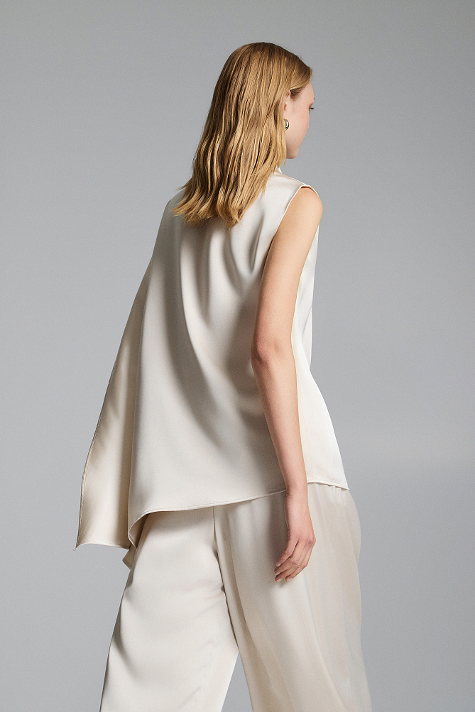 Asymmetric one-shoulder top - Gold label