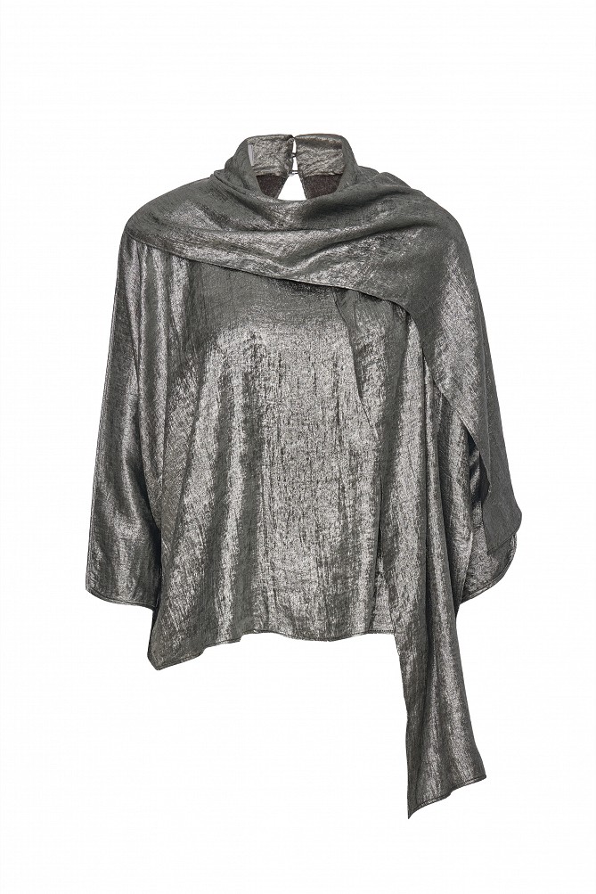 Lurex mousseline blouse - Gold label