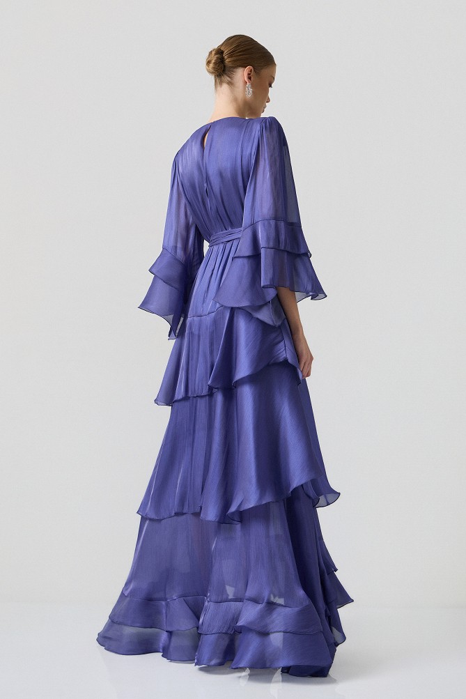 Maxi dress with ruffles - Gold label