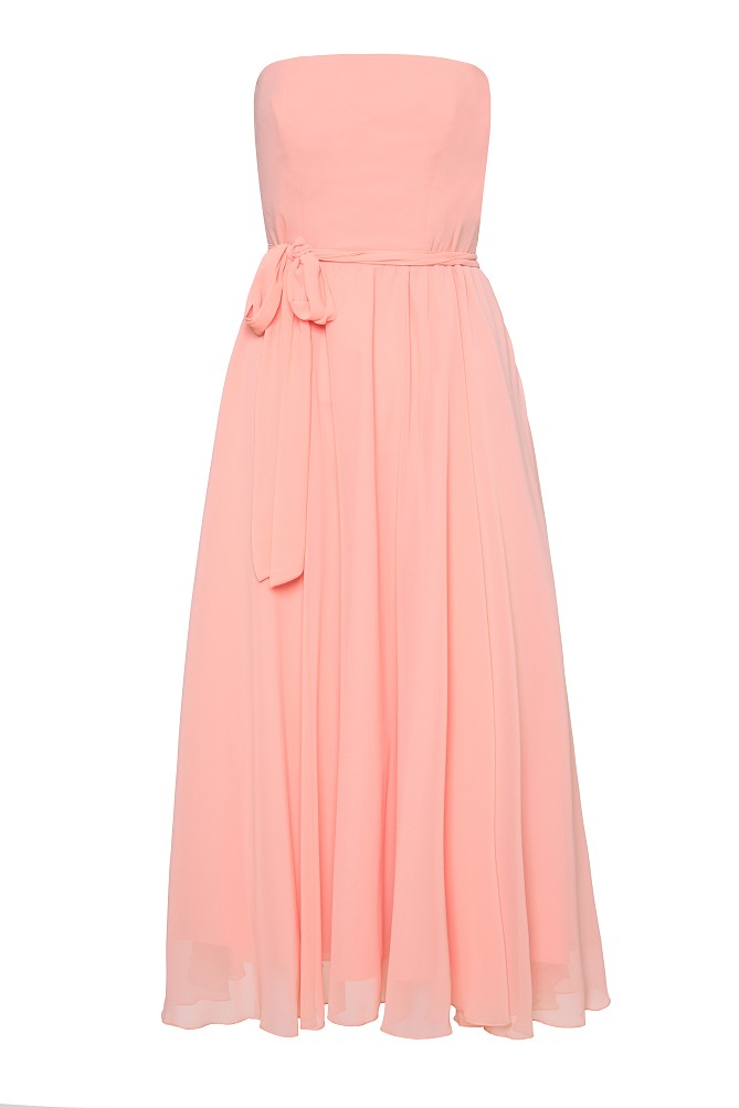 Midi strapless dress - Gold label