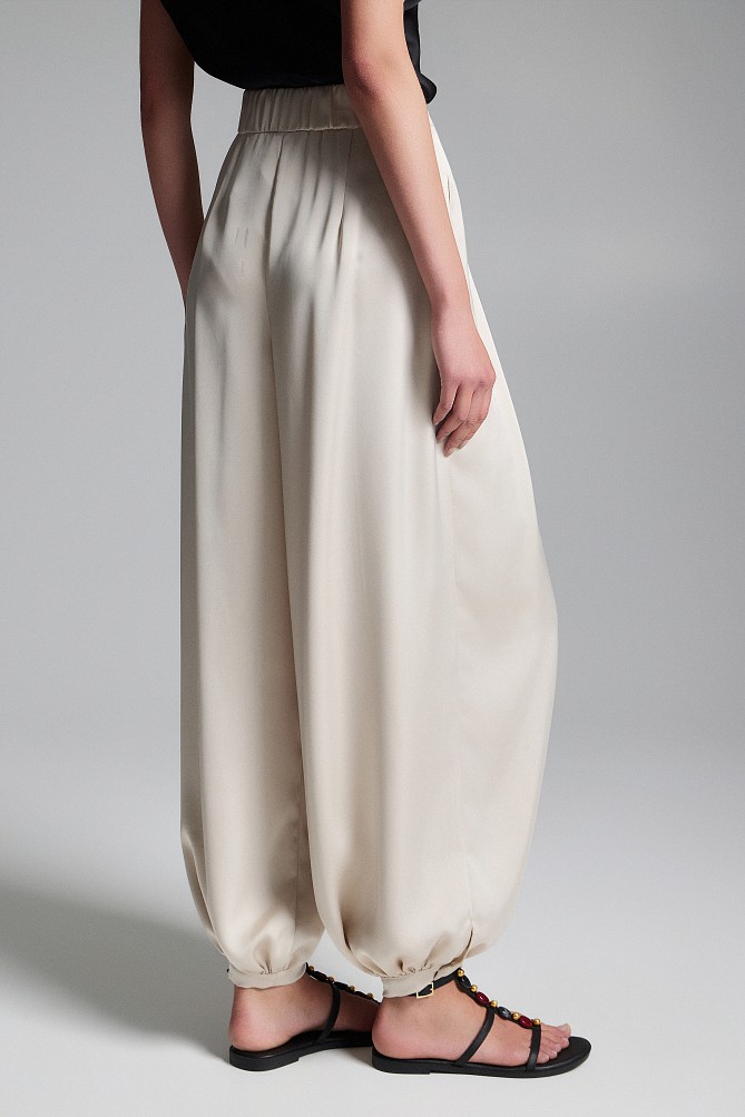 Satin balloon trousers - Gold label