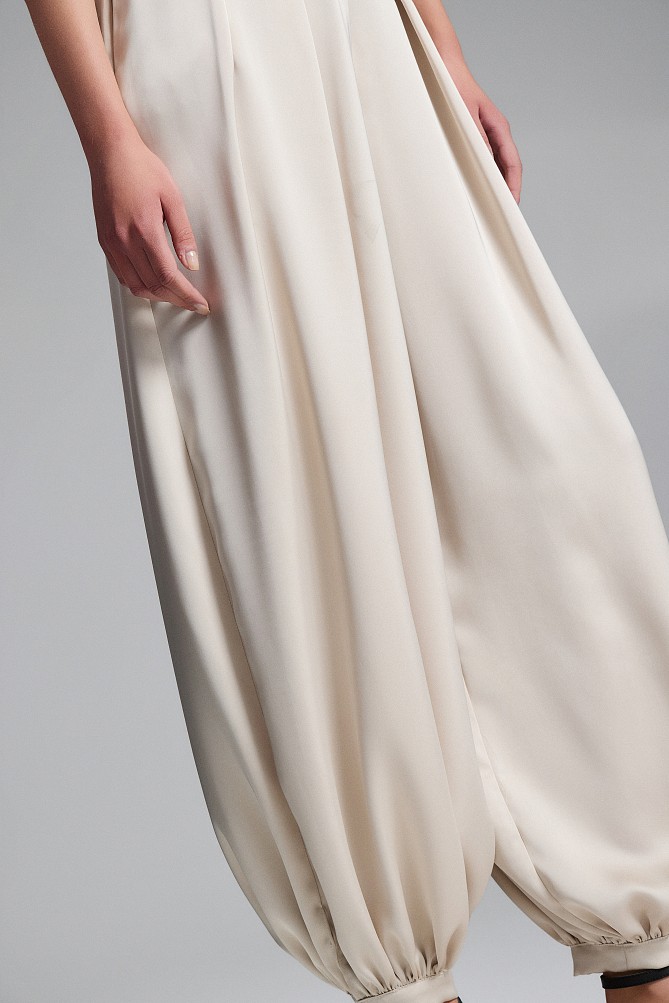 Satin balloon trousers - Gold label