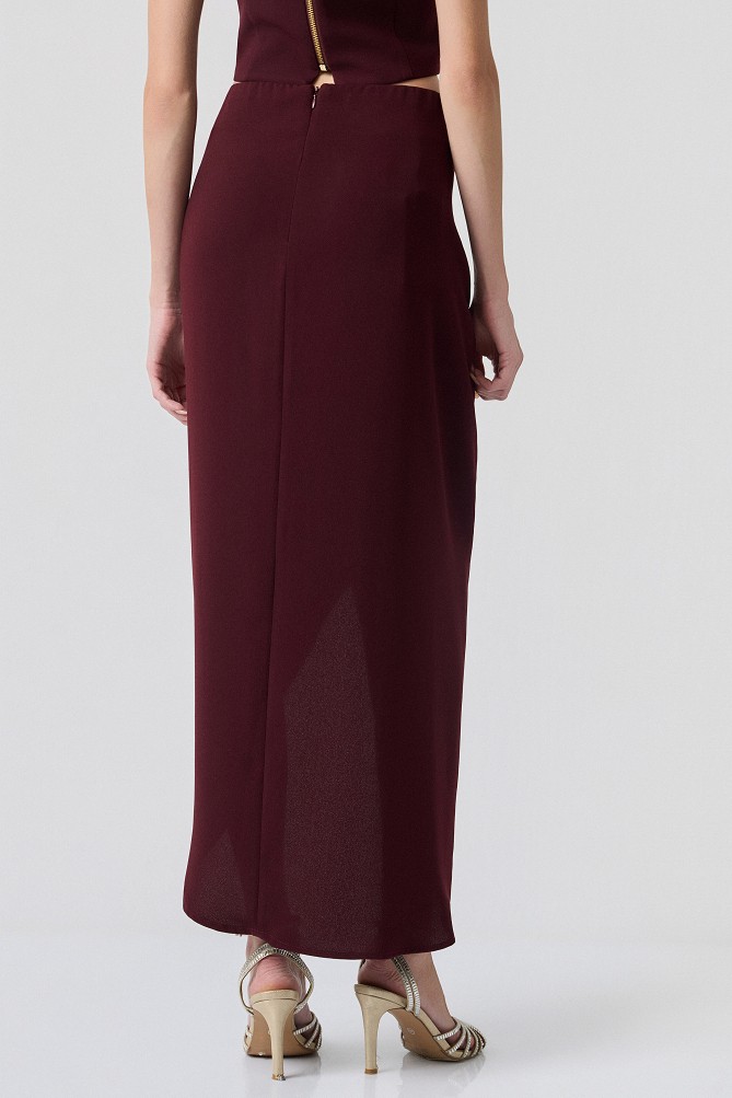 Ruched midi skirt - Gold label