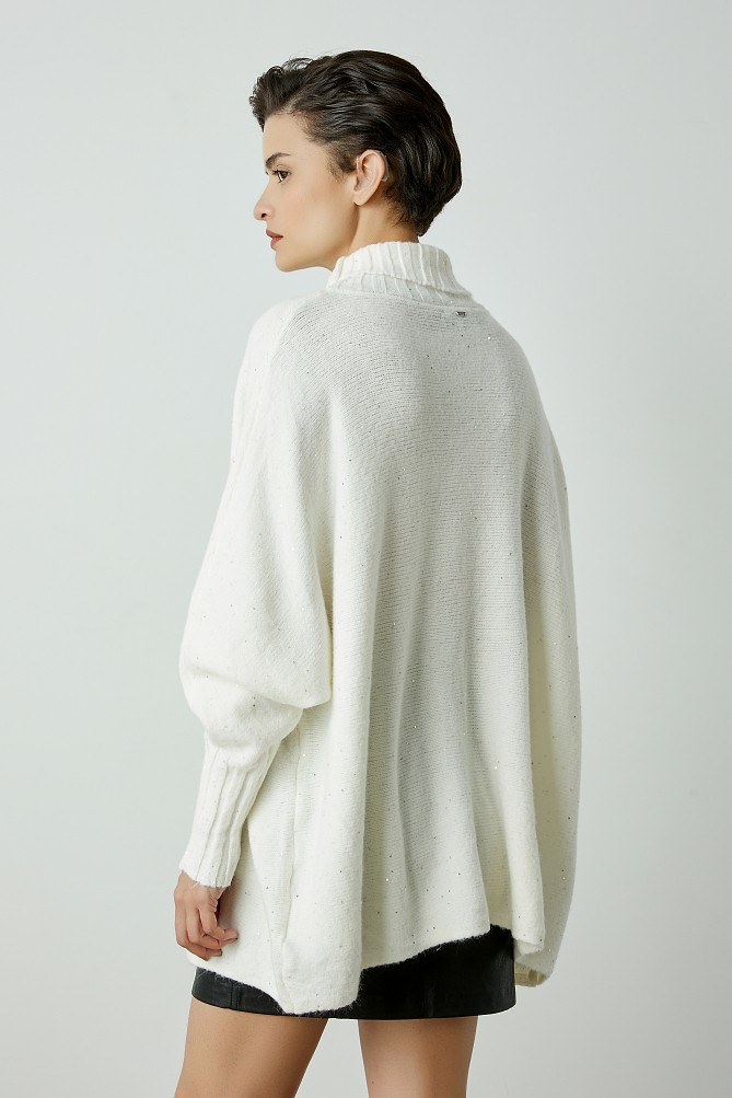 Oversized sequined sweater